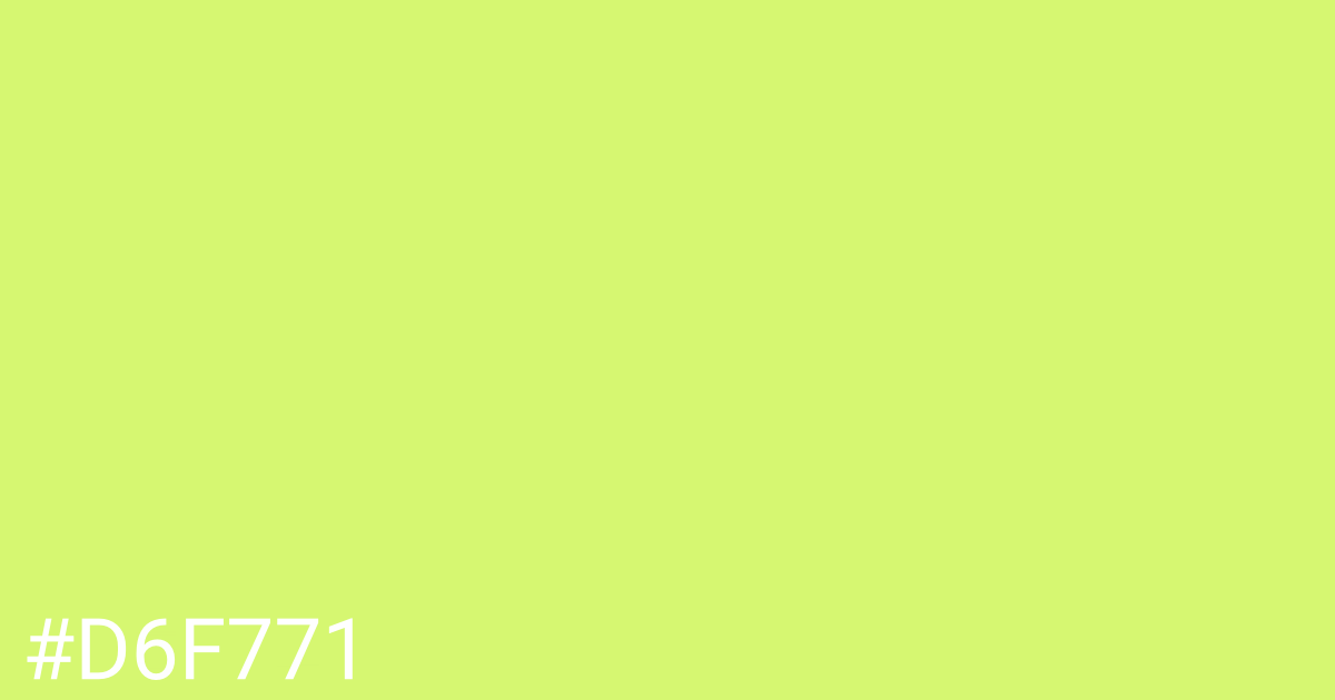 Hex color #d6f771 graphic