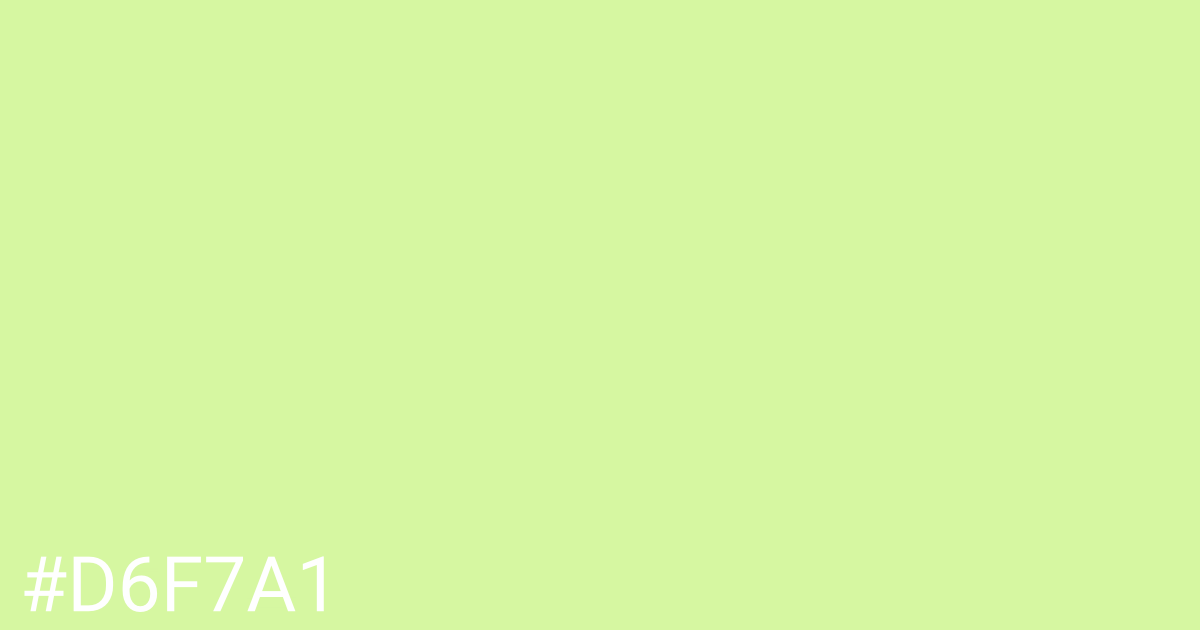 Hex color #d6f7a1 graphic