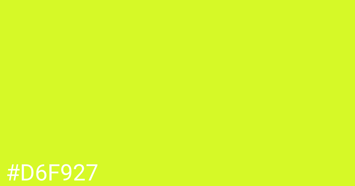 Hex color #d6f927 graphic