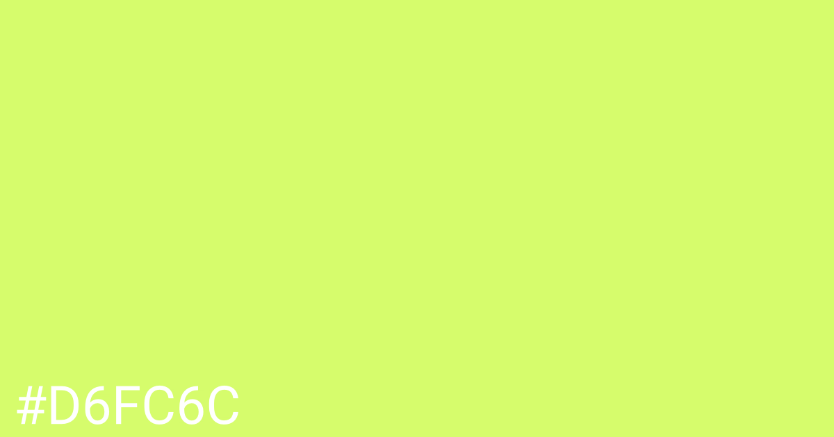 Hex color #d6fc6c graphic