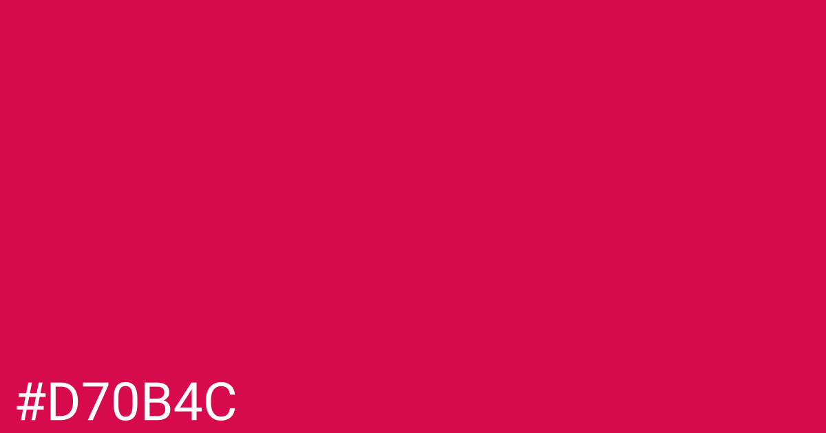 Hex color #d70b4c graphic