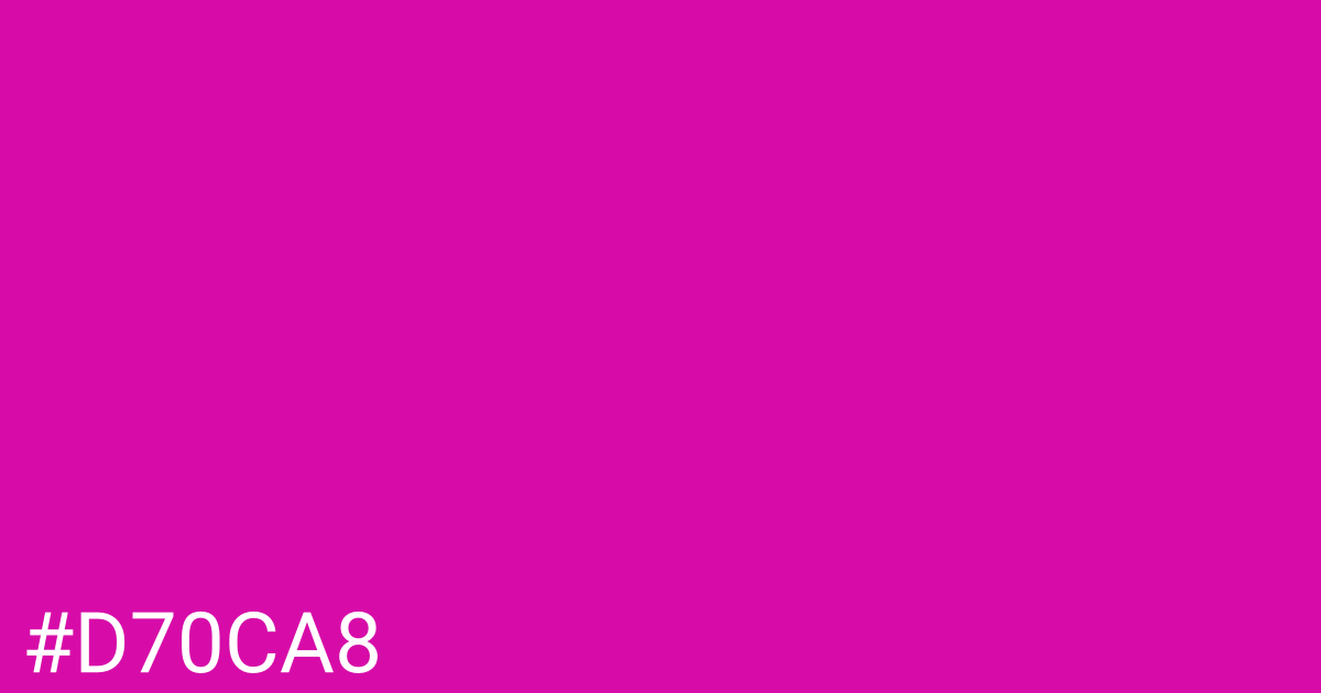 Hex color #d70ca8 graphic
