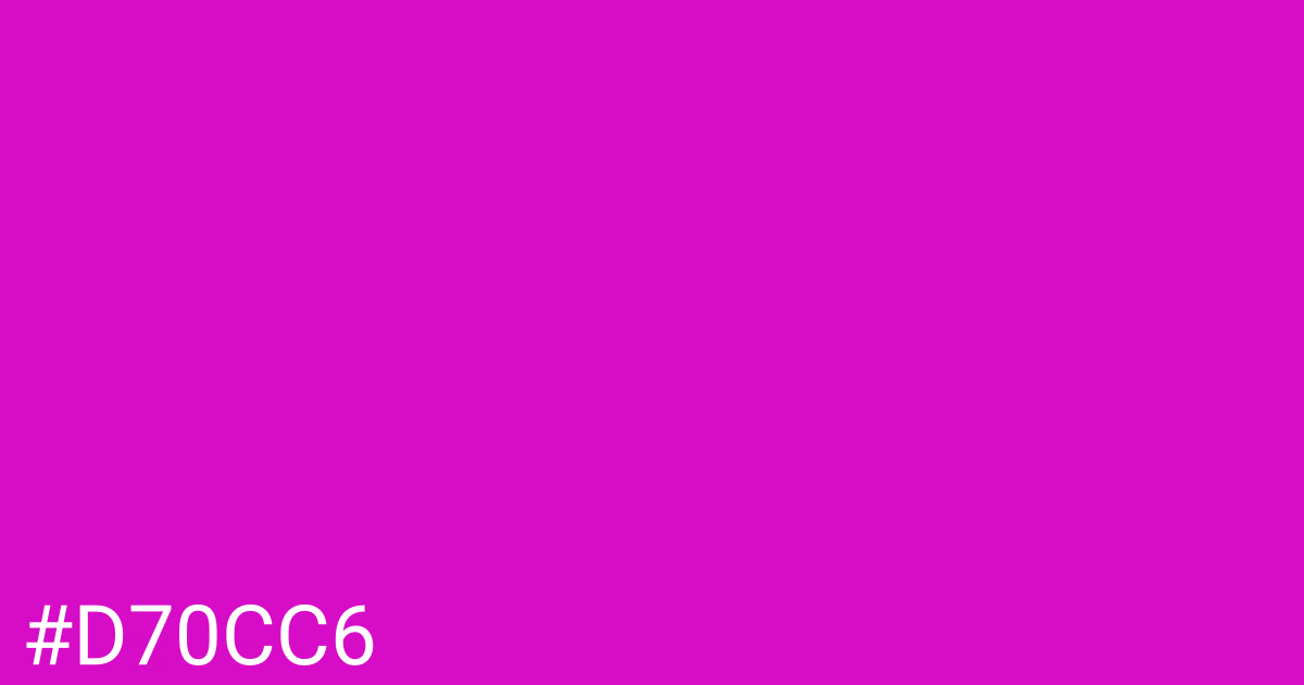 Hex color #d70cc6 graphic