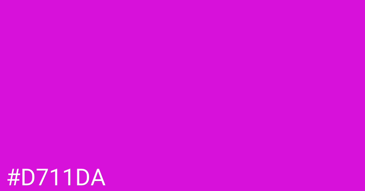 Hex color #d711da graphic