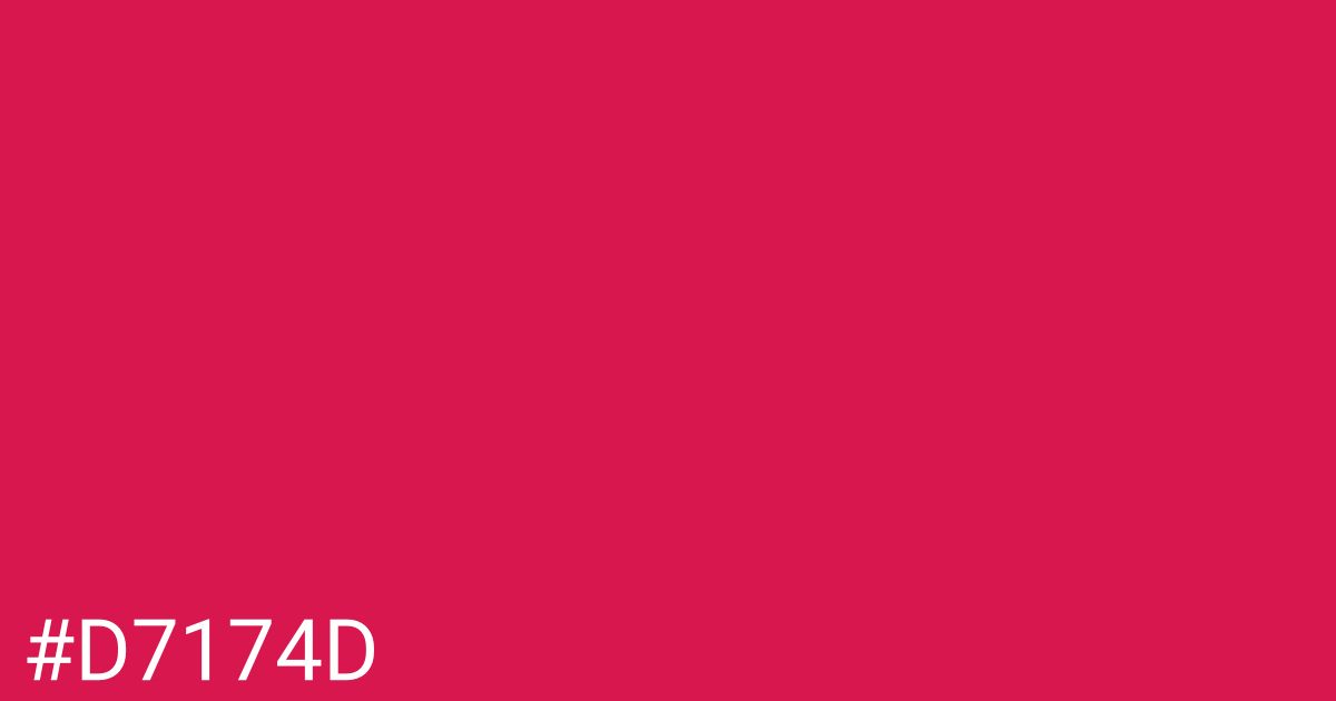Hex color #d7174d graphic