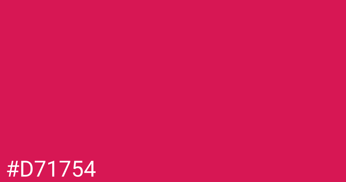 Hex color #d71754 graphic
