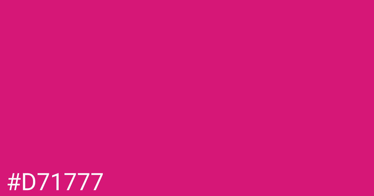 Hex color #d71777 graphic