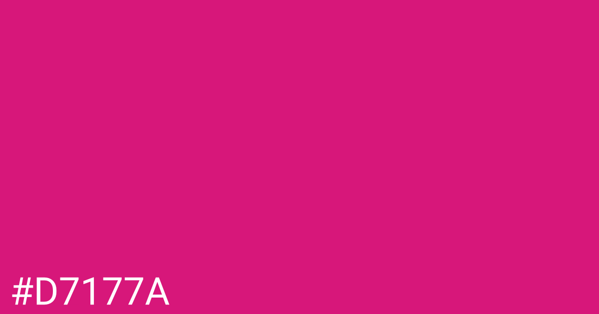 Hex color #d7177a graphic