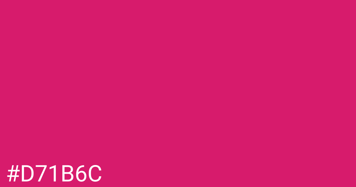 Hex color #d71b6c graphic