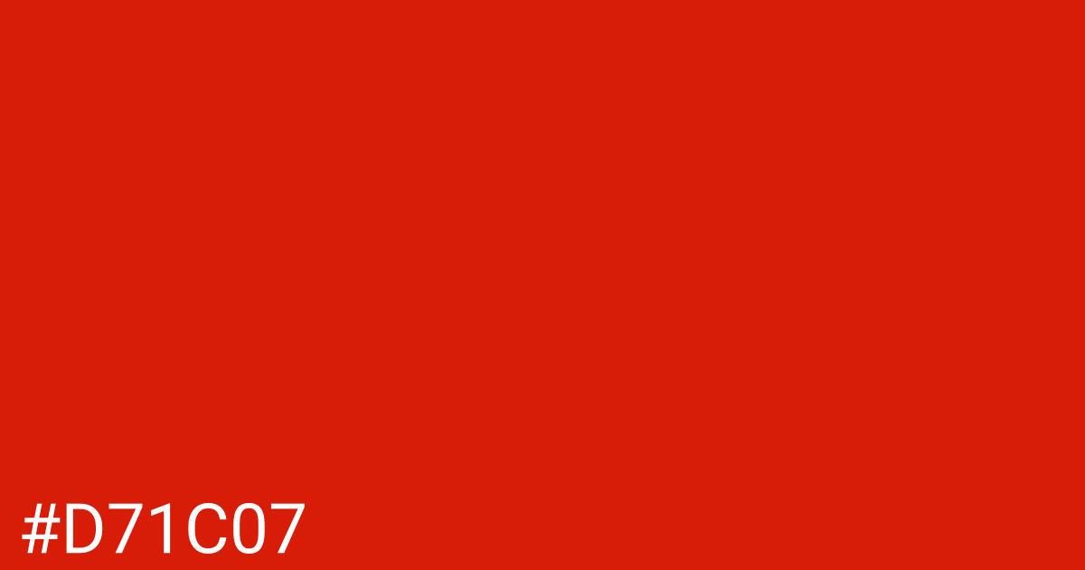 Hex color #d71c07 graphic