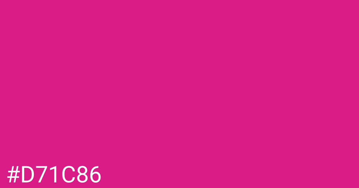 Hex color #d71c86 graphic