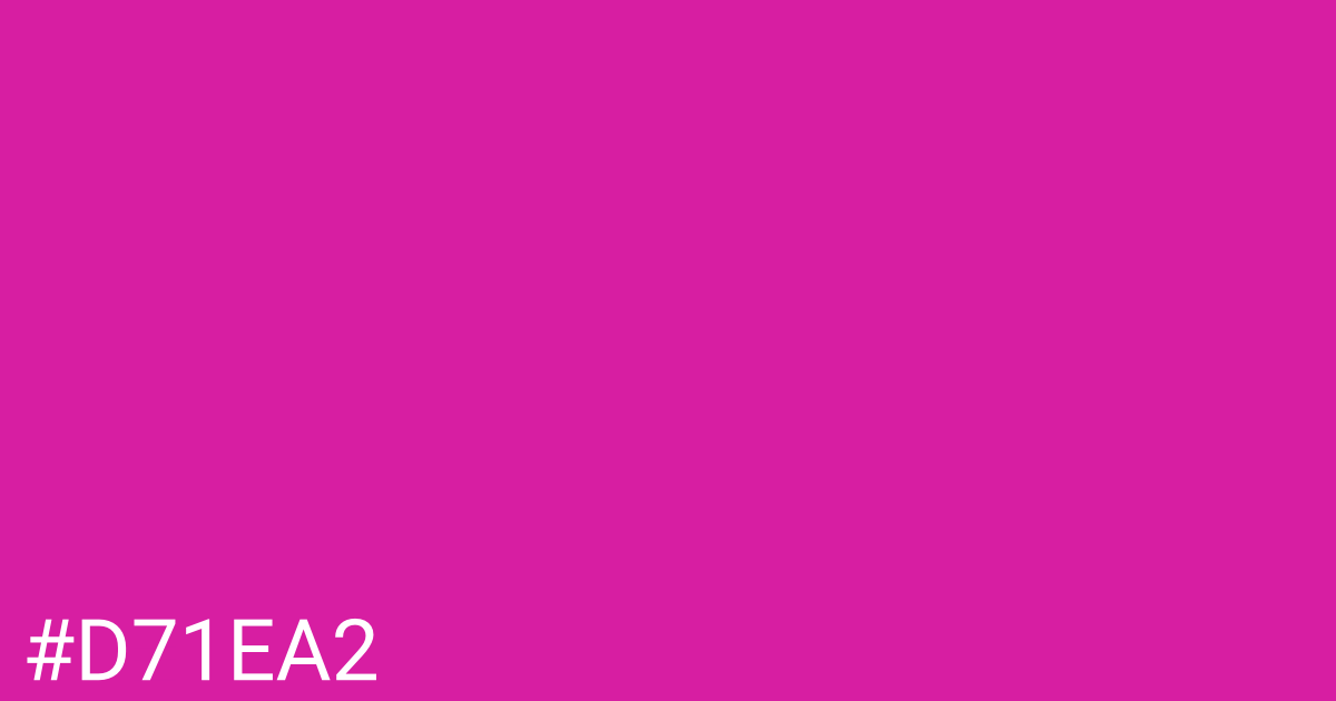 Hex color #d71ea2 graphic