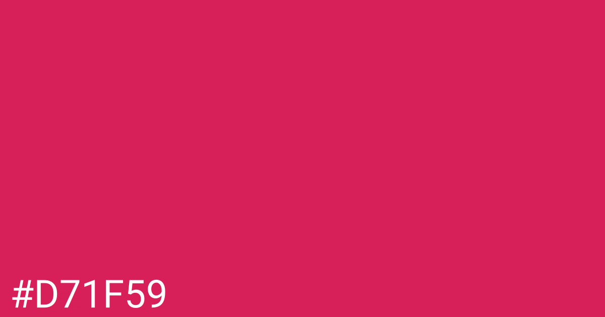 Hex color #d71f59 graphic