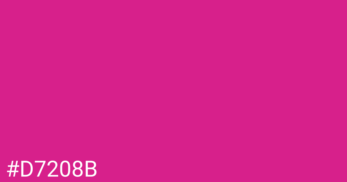 Hex color #d7208b graphic