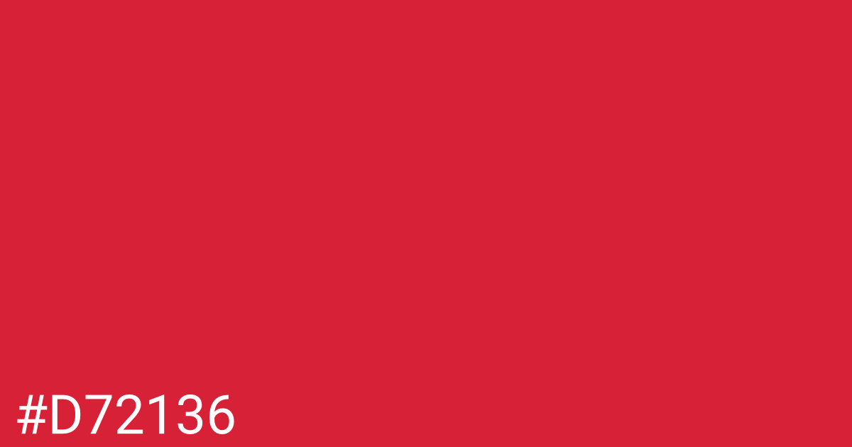 Hex color #d72136 graphic