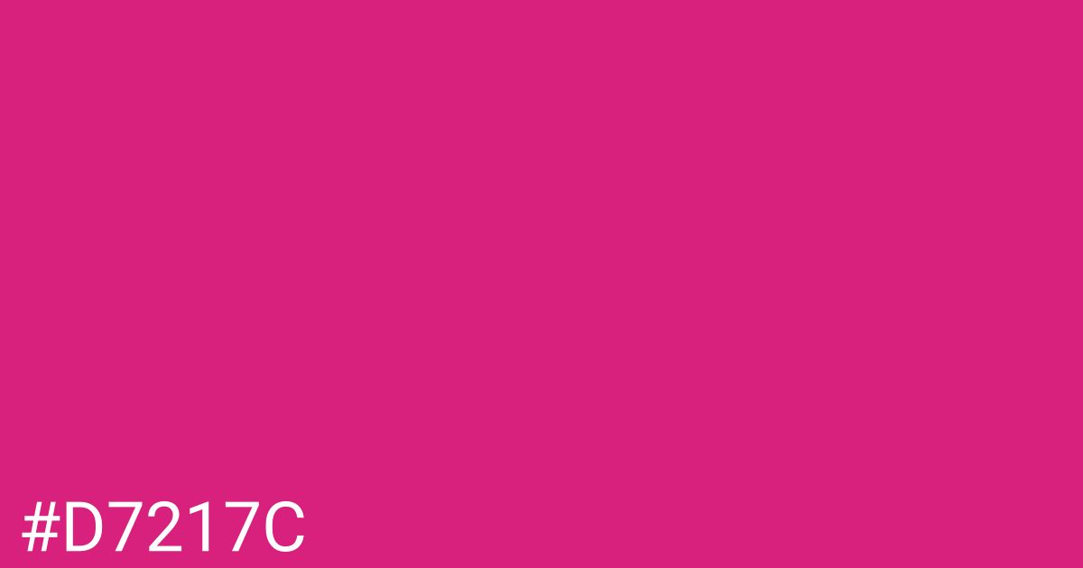 Hex color #d7217c graphic