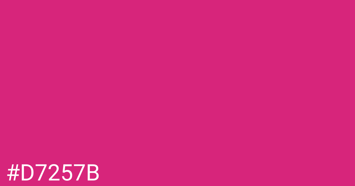 Hex color #d7257b graphic