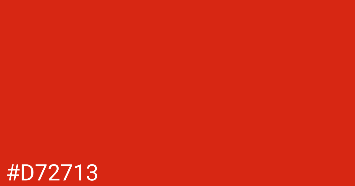Hex color #d72713 graphic