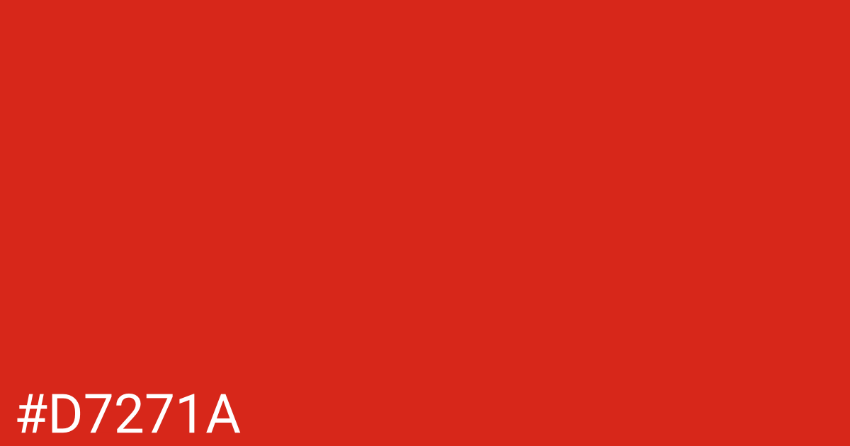 Hex color #d7271a graphic