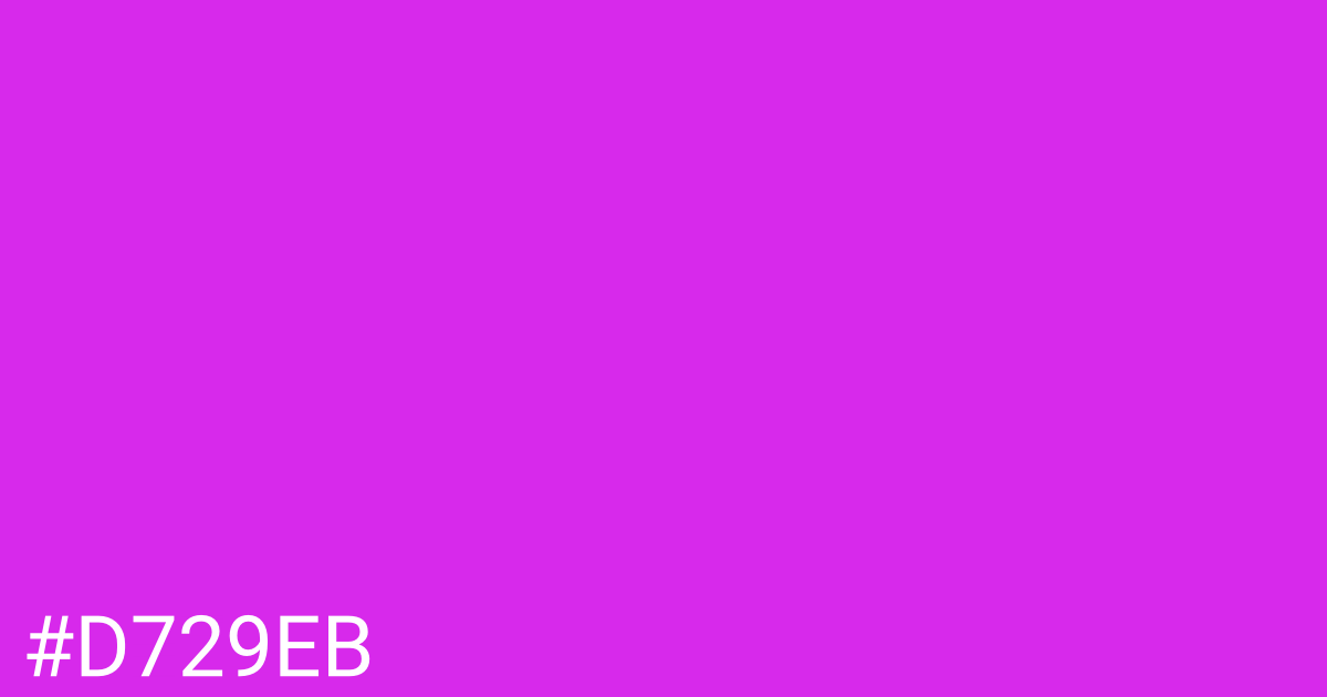 Hex color #d729eb graphic