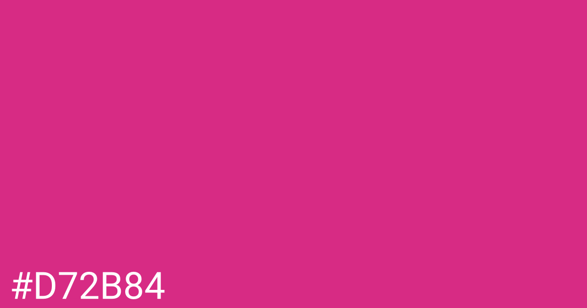 Hex color #d72b84 graphic
