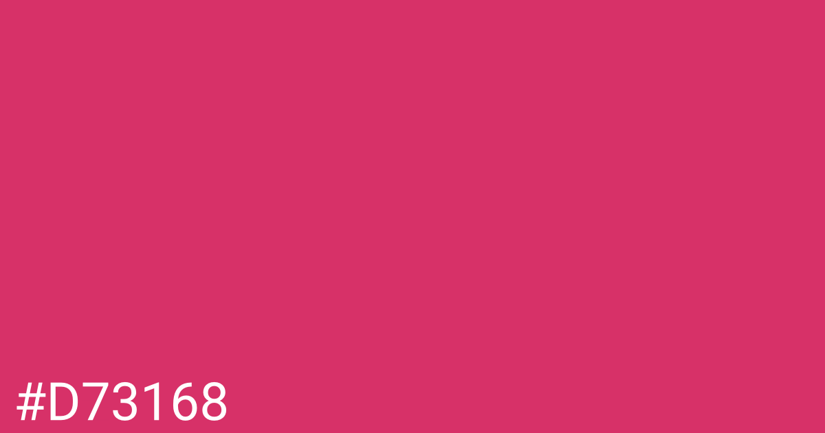 Hex color #d73168 graphic