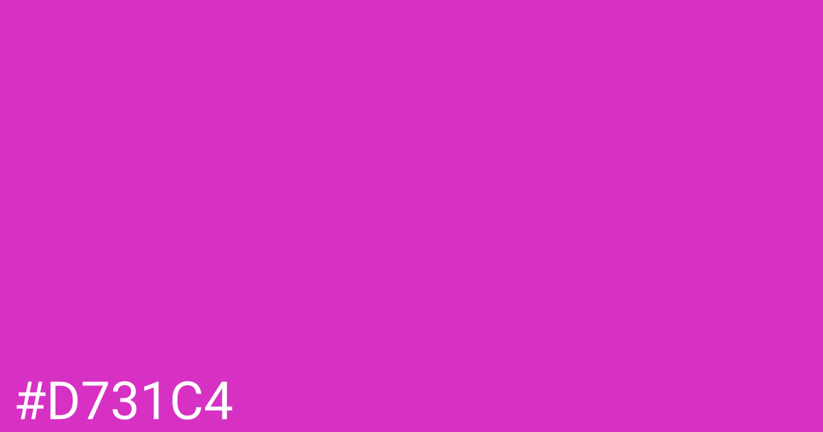 Hex color #d731c4 graphic