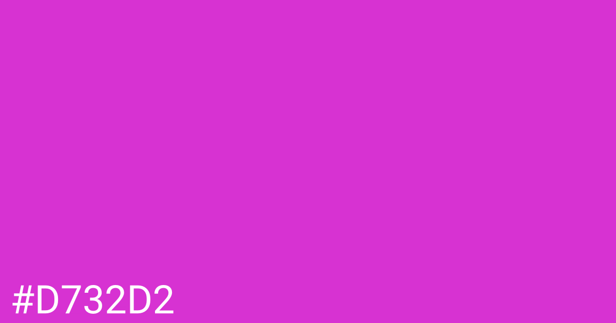 Hex color #d732d2 graphic