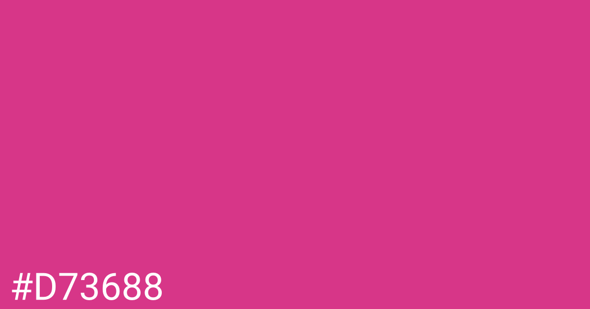 Hex color #d73688 graphic