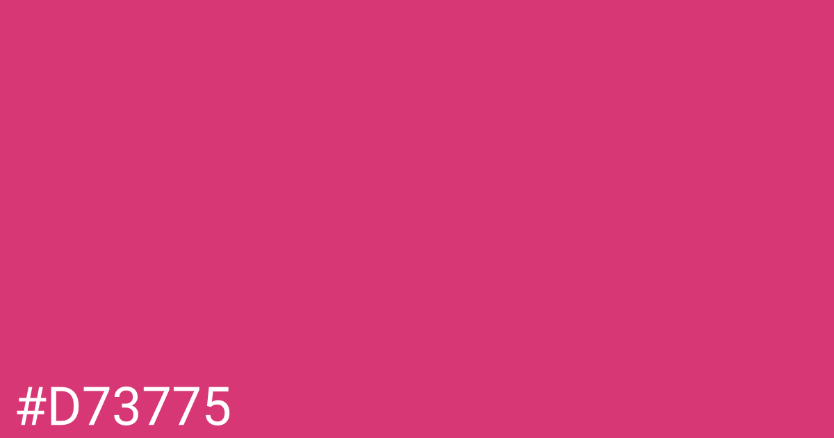 Hex color #d73775 graphic