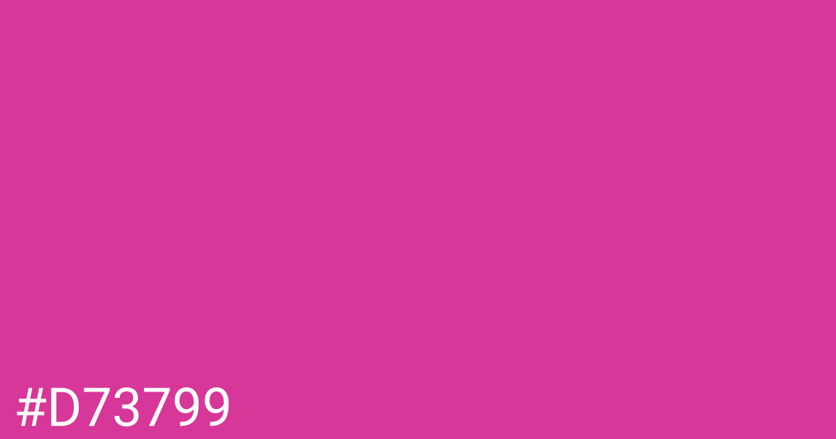 Hex color #d73799 graphic