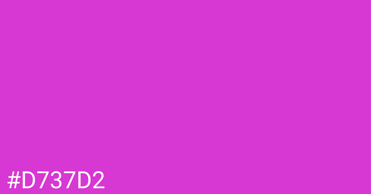 Hex color #d737d2 graphic