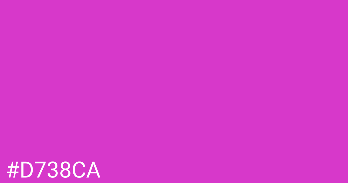Hex color #d738ca graphic