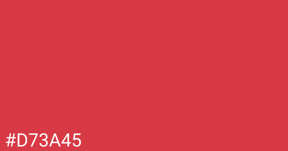 Hex color #d73a45 graphic