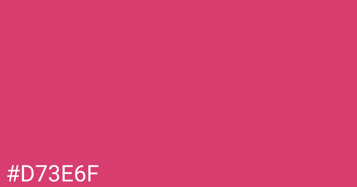 Hex color #d73e6f graphic