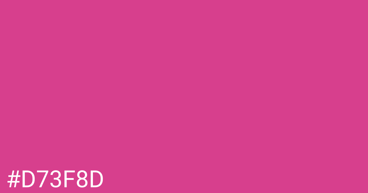 Hex color #d73f8d graphic