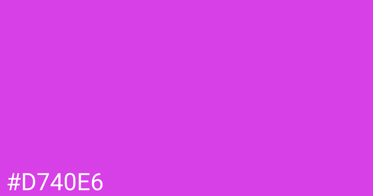 Hex color #d740e6 graphic