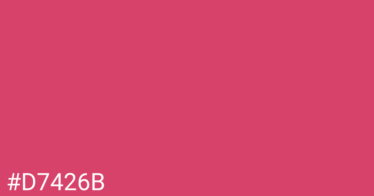Hex color #d7426b graphic