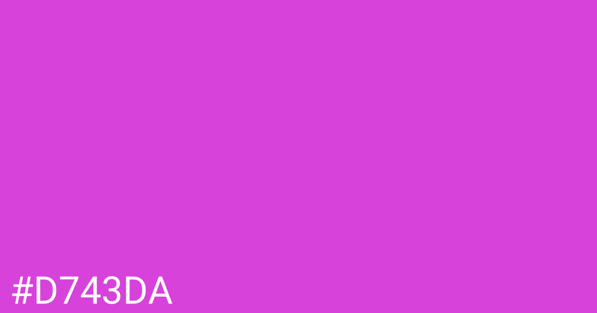 Hex color #d743da graphic