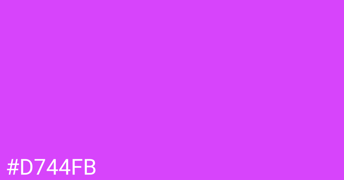 Hex color #d744fb graphic