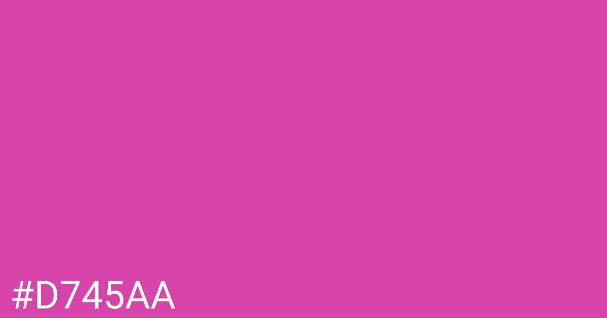 Hex color #d745aa graphic