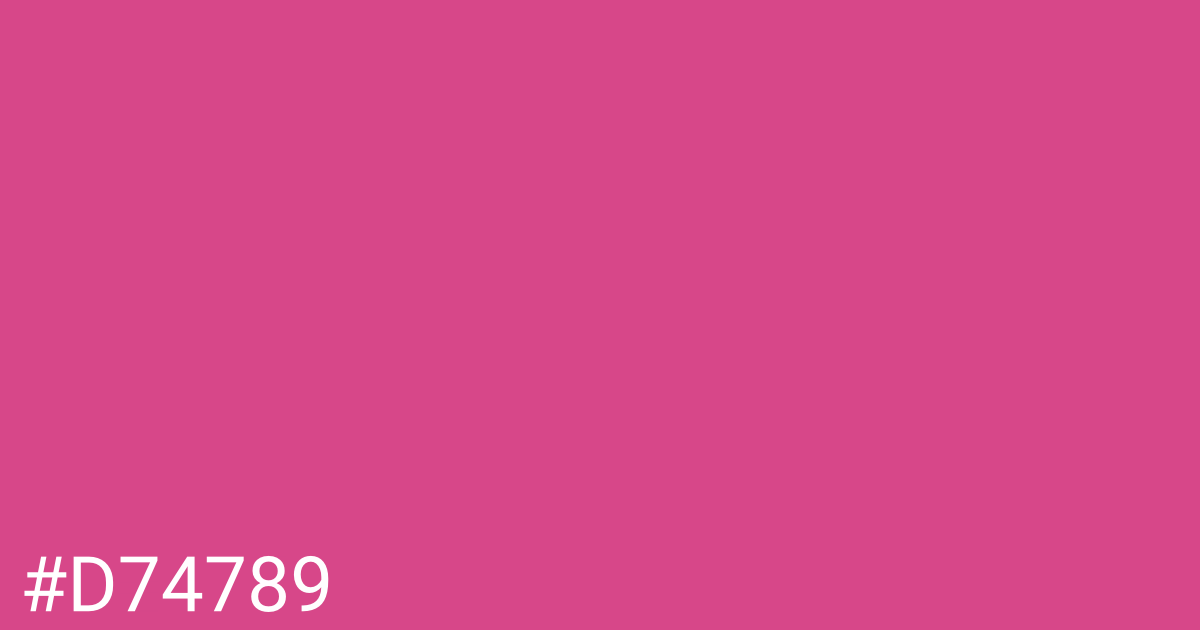 Hex color #d74789 graphic
