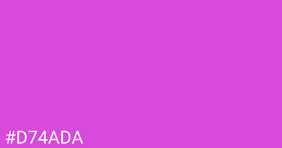 Hex color #d74ada graphic