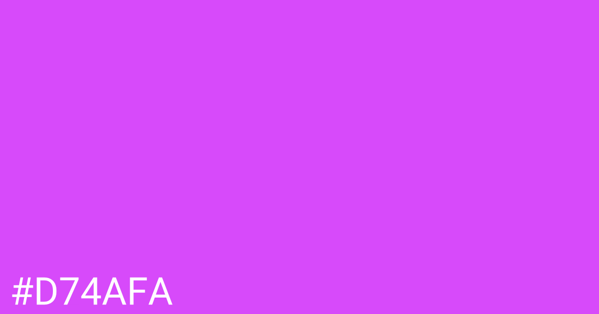 Hex color #d74afa graphic