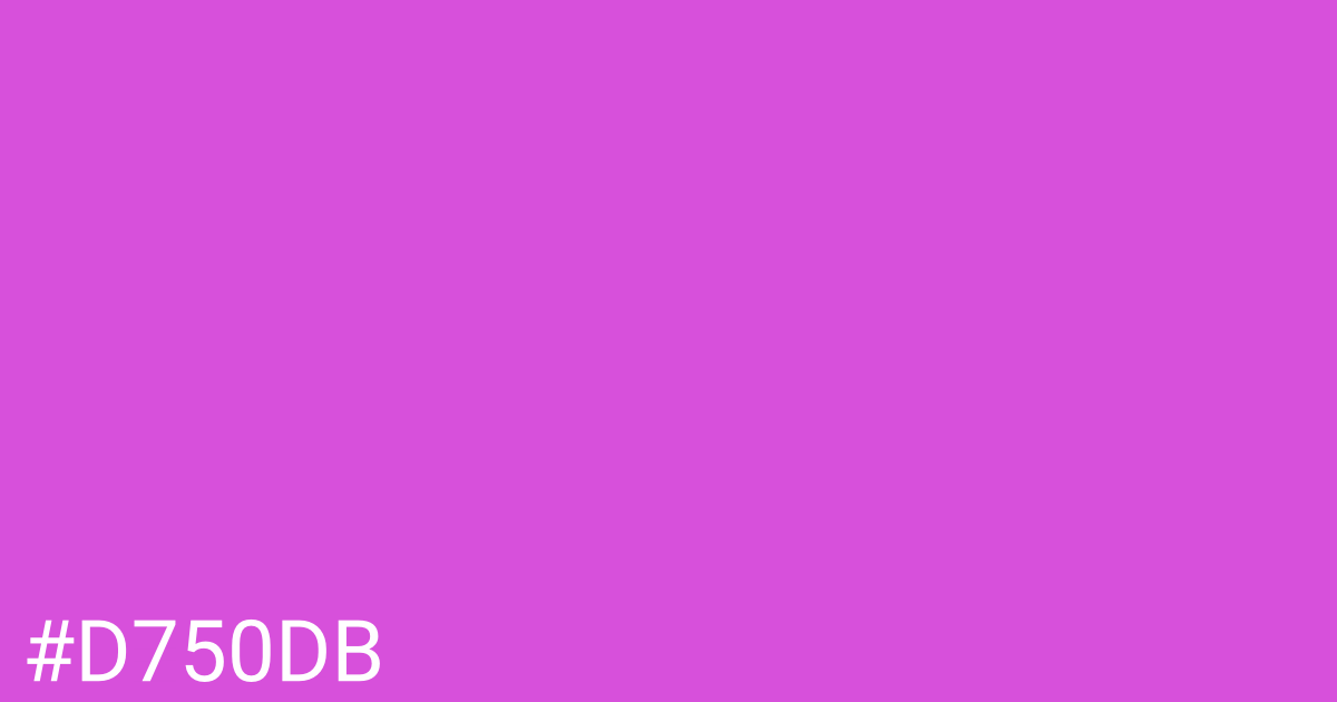 Hex color #d750db graphic