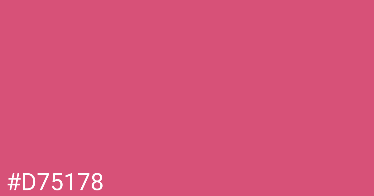 Hex color #d75178 graphic
