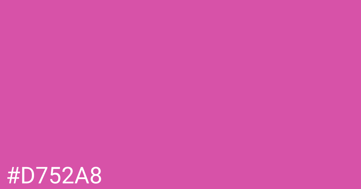 Hex color #d752a8 graphic