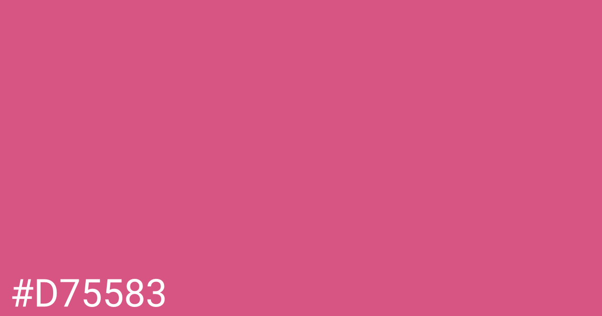 Hex color #d75583 graphic