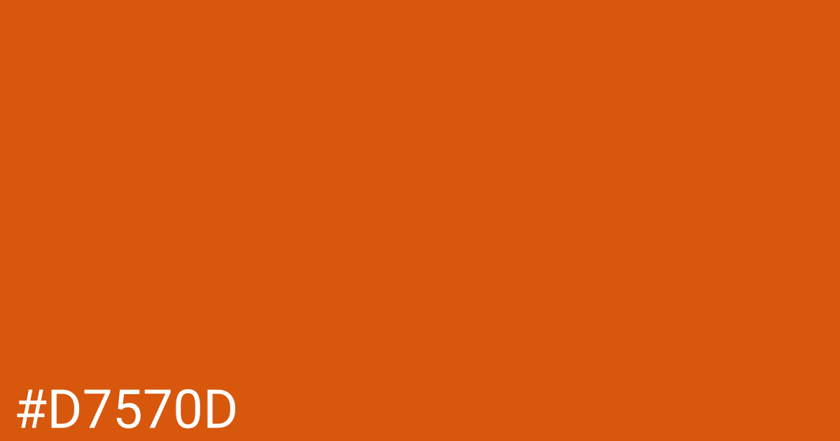 Hex color #d7570d graphic