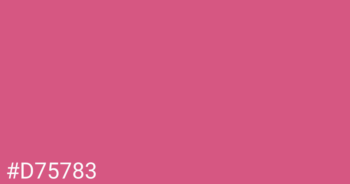 Hex color #d75783 graphic